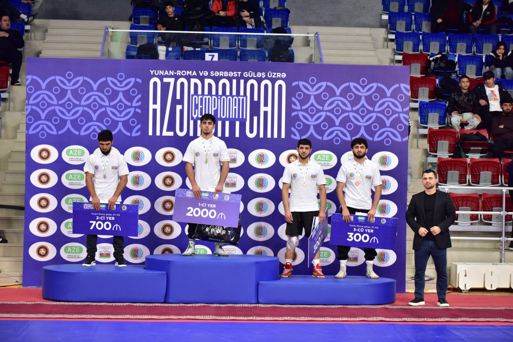 Azərbaycan çempionatında yunan-Roma güləşi üzrə yarış başa çatıb (FOTO)