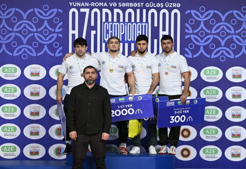 Azərbaycan çempionatında sərbəst güləşçilər arasında qaliblər açıqlandı (FOTO)