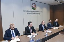 Ceyhun Bayramov Müaviyə Osman Xalidlə görüşdü (FOTO)