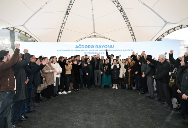 Prezident İlham Əliyev Ağdərənin Aşağı Oratağ kəndində Aşağı Oratağ, Çıldıran, Heyvalı və Çapar kəndlərinin sakinləri ilə görüşüb (FOTO/VİDEO) (YENİLƏNİB)