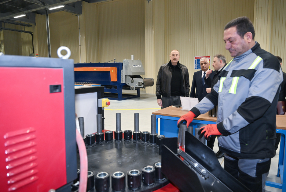 Prezident İlham Əliyev Tərtər elektromexanika zavodunun yenidənqurmadan sonra açılışında iştirak edib (FOTO) (YENİLƏNİB)
