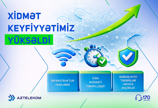 Xidmət keyfiyyəti göstəricilərində müsbət nəticələr müşahidə olunur