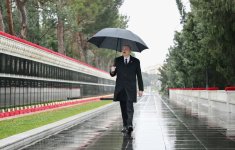 Prezident İlham Əliyev 20 Yanvar şəhidlərinin xatirəsini yad edib (FOTO)