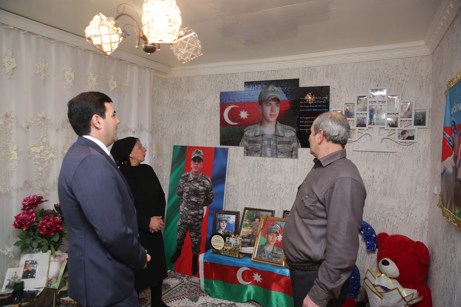 Xaçmazda Şəhid ailələri ziyarət olunub (FOTO)