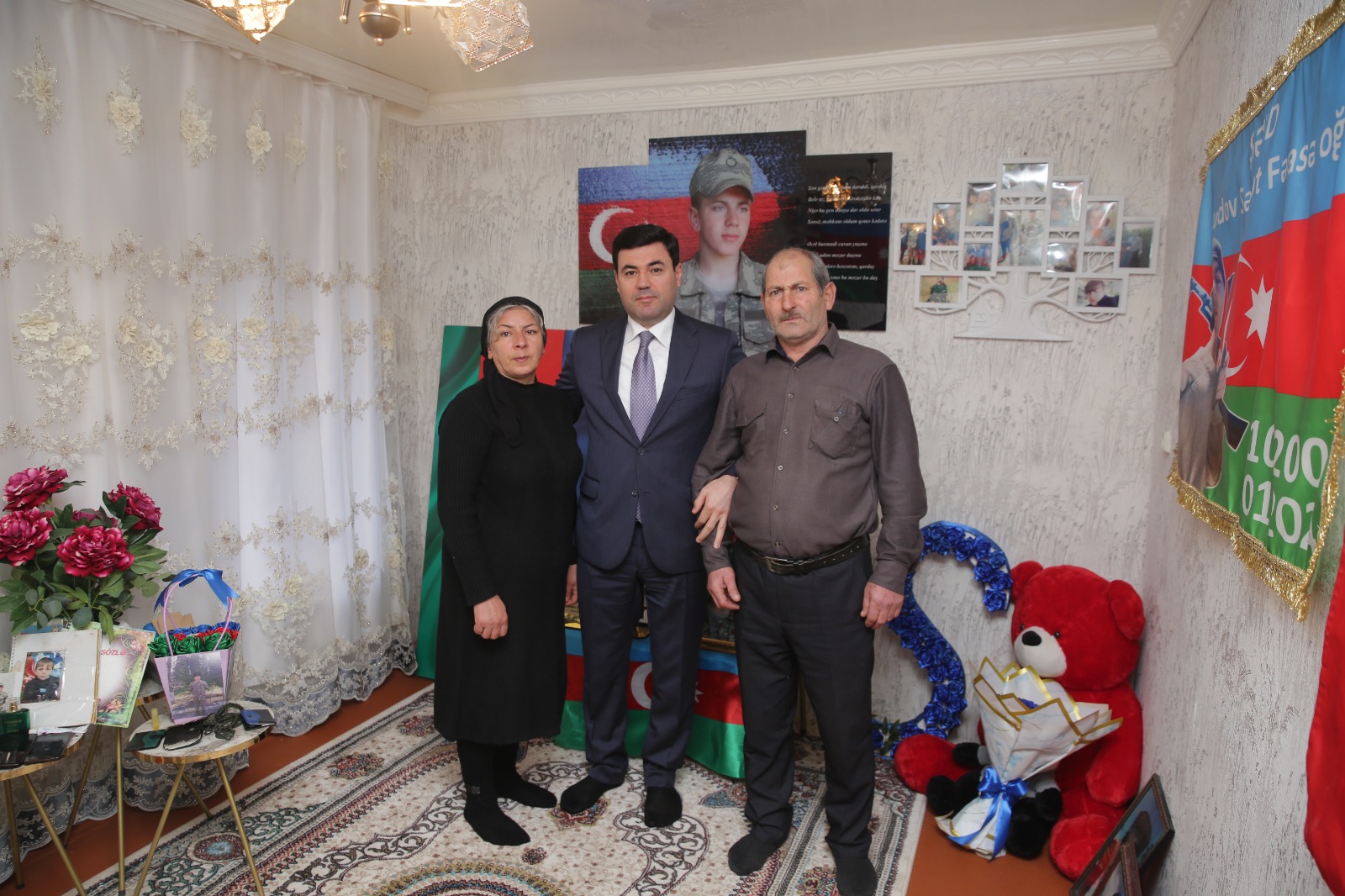 Xaçmazda Şəhid ailələri ziyarət olunub (FOTO)