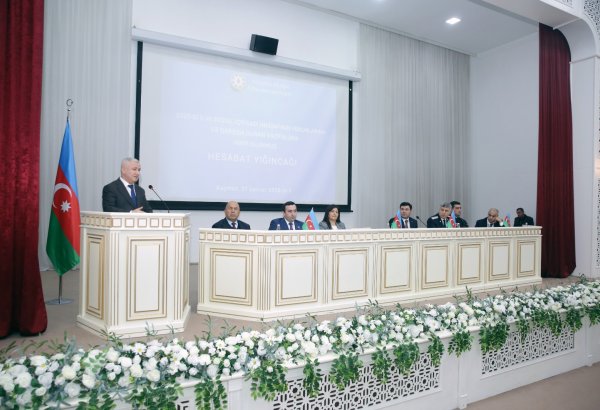 Xaçmazda 2025-ci ilin sosial-iqtisadi inkişafının yekunları və qarşıda duran vəzifələrə dair hesabat yığıncağı keçirilib (FOTO)