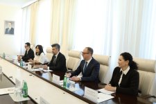 Səhiyyə Nazirliyində beynəlxalq əczaçılıq şirkətinin nümayəndə heyəti ilə görüş keçirildi (FOTO)