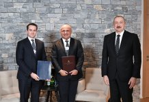 Prezident İlham Əliyev Davosda “Brookfield Asset Management” şirkətinin prezidenti ilə görüşüb (FOTO/VİDEO)
