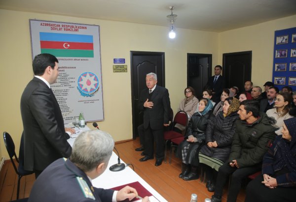 Xaçmazın Qaraqurtlu kəndində növbəti səyyar qəbul keçirilib (FOTO)