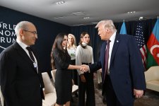Davosda Prezident İlham Əliyev ilə Prezident Donald Tramp arasında görüş keçirilib (YENİLƏNİB) (FOTO/VİDEO)
