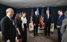 Davosda Prezident İlham Əliyev ilə Prezident Donald Tramp arasında görüş keçirilib (YENİLƏNİB) (FOTO/VİDEO)