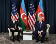 Davosda Prezident İlham Əliyev ilə Prezident Donald Tramp arasında görüş keçirilib (YENİLƏNİB) (FOTO/VİDEO)