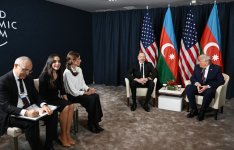Davosda Prezident İlham Əliyev ilə Prezident Donald Tramp arasında görüş keçirilib (YENİLƏNİB) (FOTO/VİDEO)