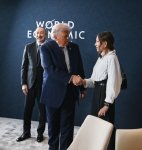 Davosda Prezident İlham Əliyev ilə Prezident Donald Tramp arasında görüş keçirilib (YENİLƏNİB) (FOTO/VİDEO)