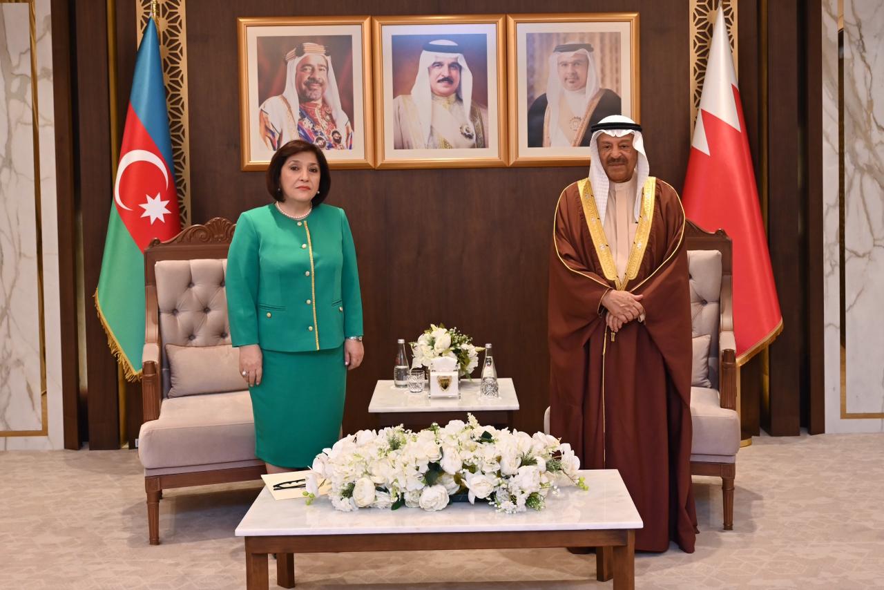 Milli Məclisin sədri Sahibə Qafarova Bəhreyn Krallığı Şura Məclisinin sədri Əli bin Saleh Al Salehlə görüşüb (FOTO)