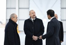Prezident İlham Əliyev Sumqayıt Sənaye Parkında karton və qutu taralarının istehsalı müəssisəsinin açılışında iştirak edib (FOTO)