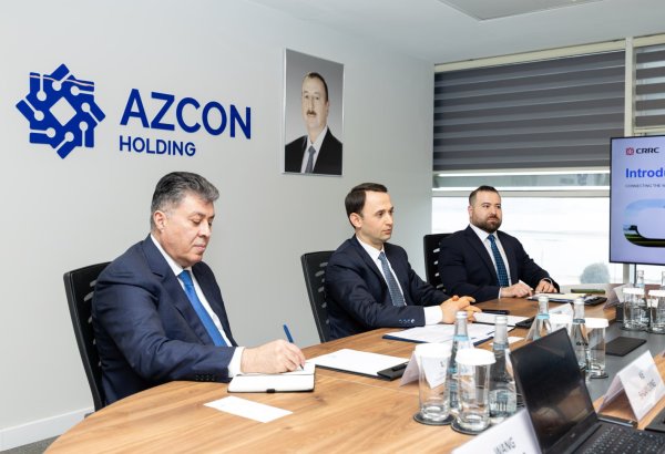 AZCON Holding-in icraçı direktoru Şahin Babayev Çinin “Zhuzhou Locomotive” şirkətinin nümayəndə heyəti ilə görüş keçirib (FOTO)