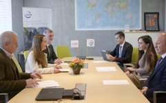 Heydər Əliyev Fondunun vitse-prezidenti Leyla Əliyeva və Qretel Agilar İsveçrədə əməkdaşlıq imkanlarını müzakirə ediblər (FOTO)