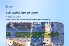 Paytaxtın əsas prospektlərindən birində hərəkət sxemi dəyişir (FOTO)