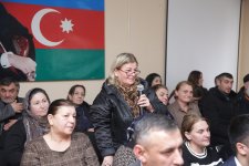 Xaçmaz şəhərində sakinlərin müraciət və təklifləri dinlənilib (FOTO)
