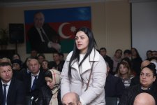 Xaçmaz şəhərində sakinlərin müraciət və təklifləri dinlənilib (FOTO)