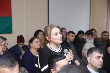 Xaçmaz şəhərində sakinlərin müraciət və təklifləri dinlənilib (FOTO)