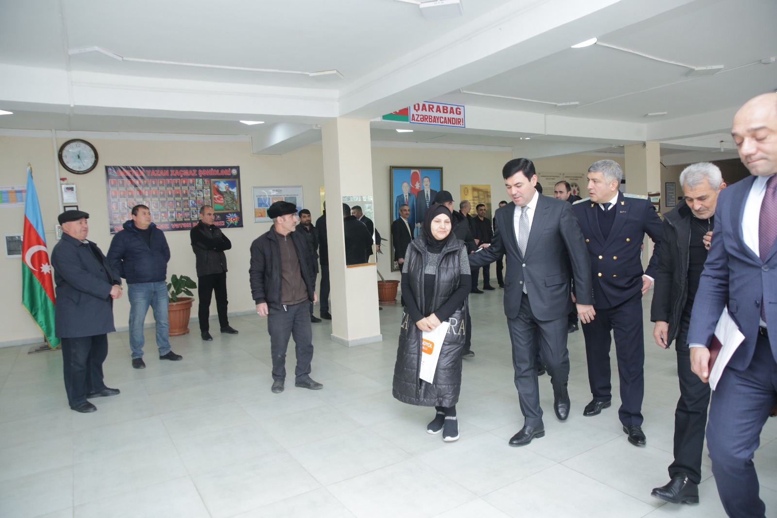 Xaçmaz şəhərində sakinlərin müraciət və təklifləri dinlənilib (FOTO)