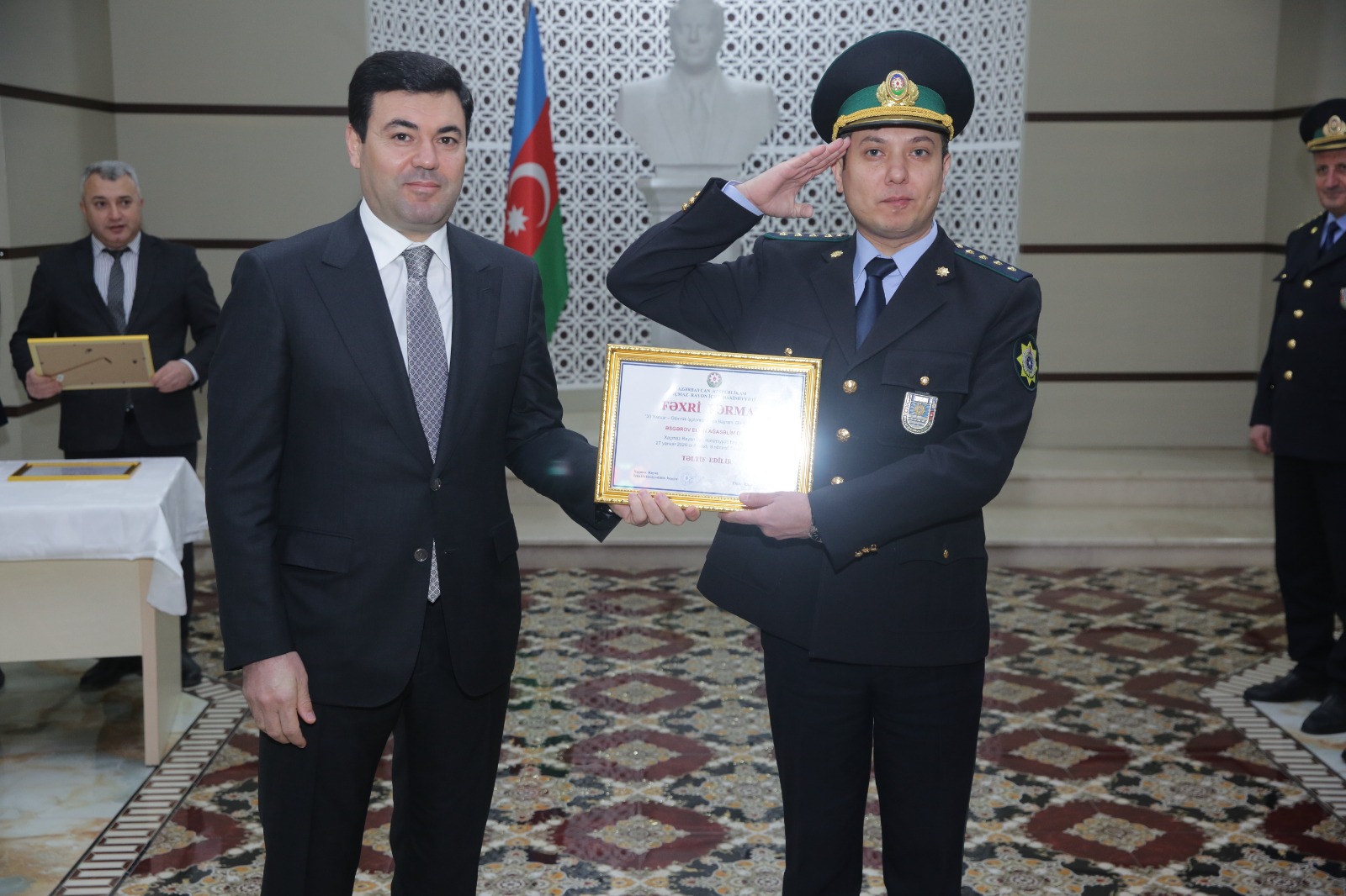 Xaçmaz rayonunda gömrük işçilərinin peşə bayramı qeyd edildi (FOTO)