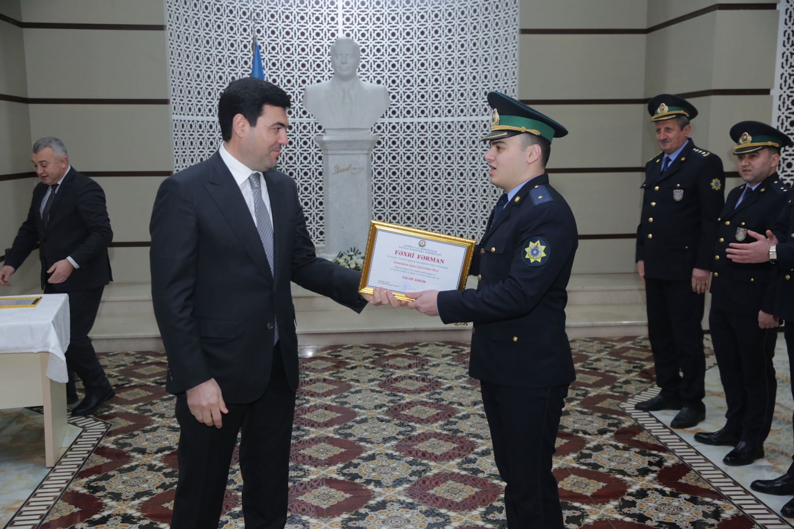 Xaçmaz rayonunda gömrük işçilərinin peşə bayramı qeyd edildi (FOTO)