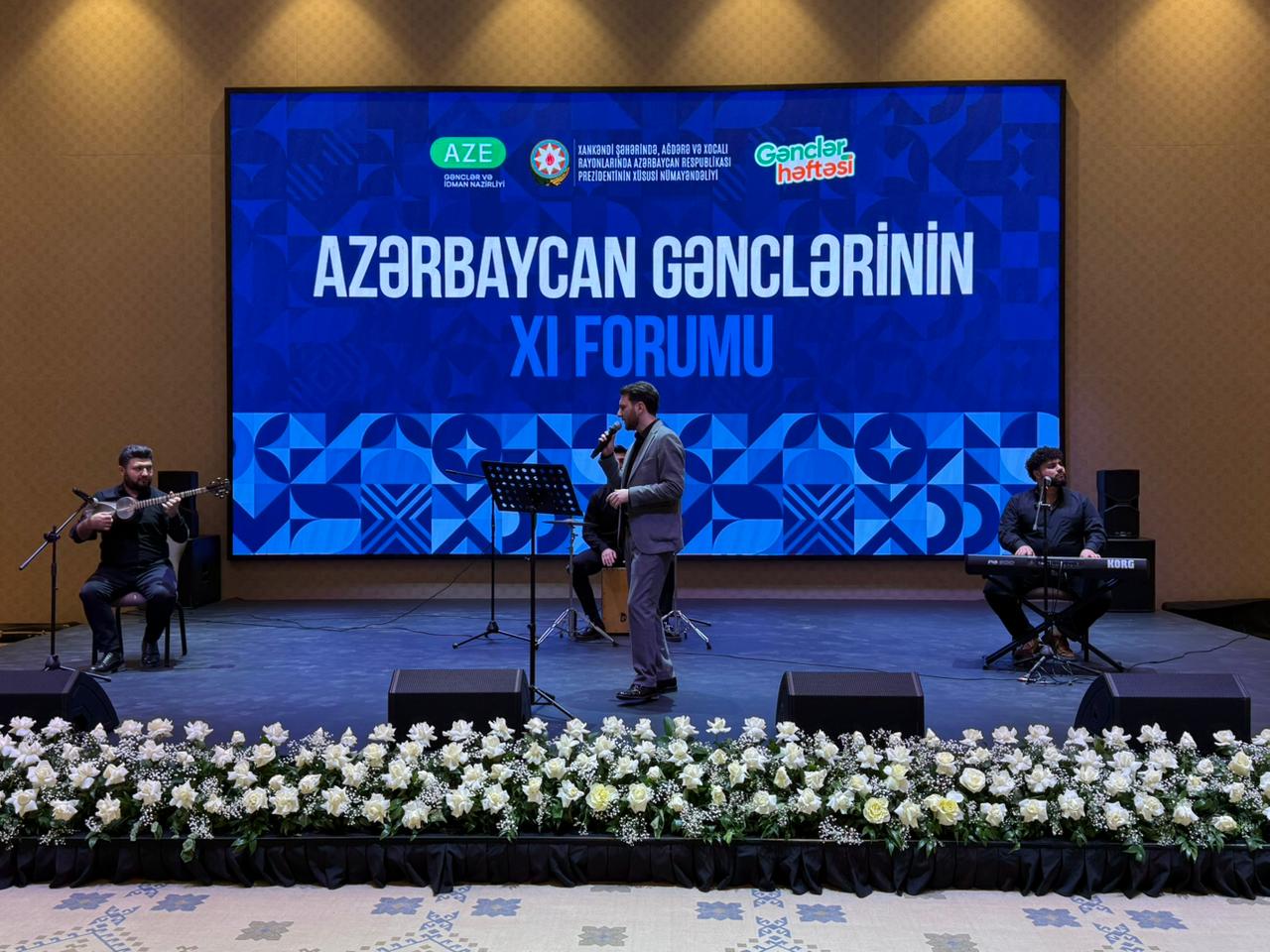 Xankəndidə Azərbaycan Gənclər Forumunun 30 illiyi münasibəti ilə qala gecəsi keçirilir (FOTO)
