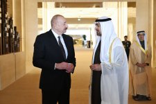 Prezident İlham Əliyev Birləşmiş Ərəb Əmirliklərinə səfərə gəlib (FOTO)