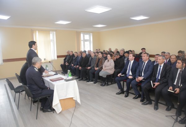 Xaçmazın Nərəcan kəndində sakinlərlə görüş keçirilib (FOTO)