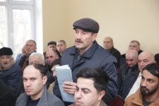 Xaçmazın Nərəcan kəndində sakinlərlə görüş keçirilib (FOTO)