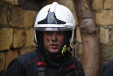 Yasamaldakı yanğın söndürüldü (YENİLƏNİB) (FOTO)