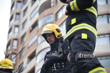 Yasamaldakı yanğın söndürüldü (YENİLƏNİB) (FOTO)
