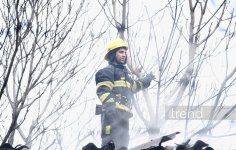 Yasamaldakı yanğın söndürüldü (YENİLƏNİB) (FOTO)
