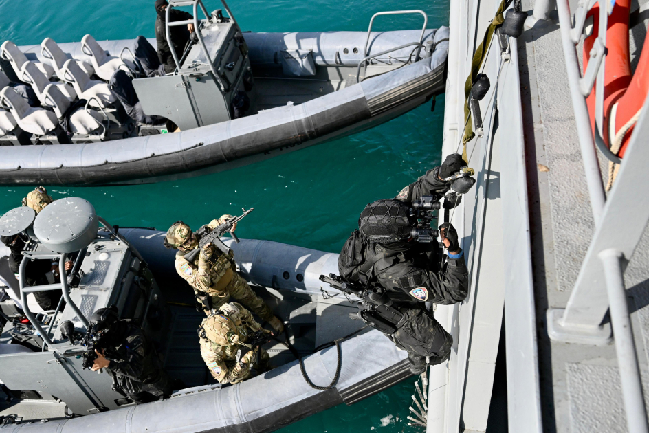 Prezident İlham Əliyev və Birləşmiş Ərəb Əmirliklərinin Prezidenti Əbu-Dabidə “Sülh Qalxanı – 2026” birgə əməliyyat-taktiki təlimini izləyiblər (FOTO)