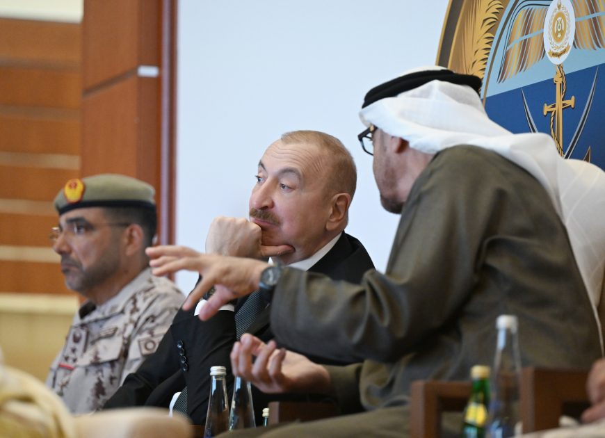 Prezident İlham Əliyev və Birləşmiş Ərəb Əmirliklərinin Prezidenti Əbu-Dabidə “Sülh Qalxanı – 2026” birgə əməliyyat-taktiki təlimini izləyiblər (FOTO)