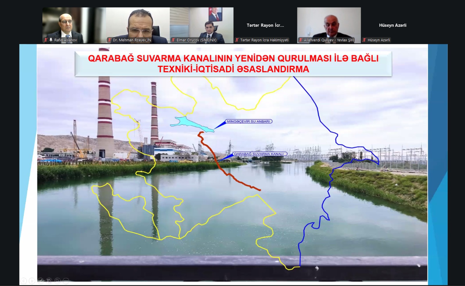 Qarabağ suvarma kanalının bərpasına başlanılacaq (FOTO)