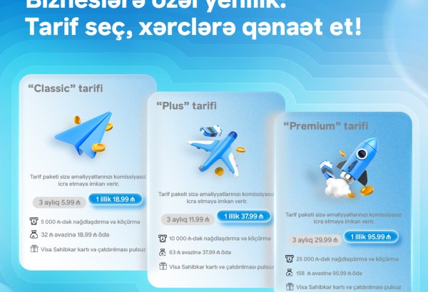 Birbank Biznes-dən sahibkarlar üçün yeni tariflər: xərclərinizi minimuma endirin