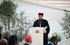 Heydər Əliyev Fondunun vitse-prezidenti Leyla Əliyeva Əbu-Dabidə "İnsan Qardaşlığı Məclisi" tədbirində iştirak edib (FOTO)