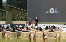 Prezident İlham Əliyevə Əbu-Dabidə “Zayed İnsan Qardaşlığı Mükafatı” təqdim olunub (FOTO)