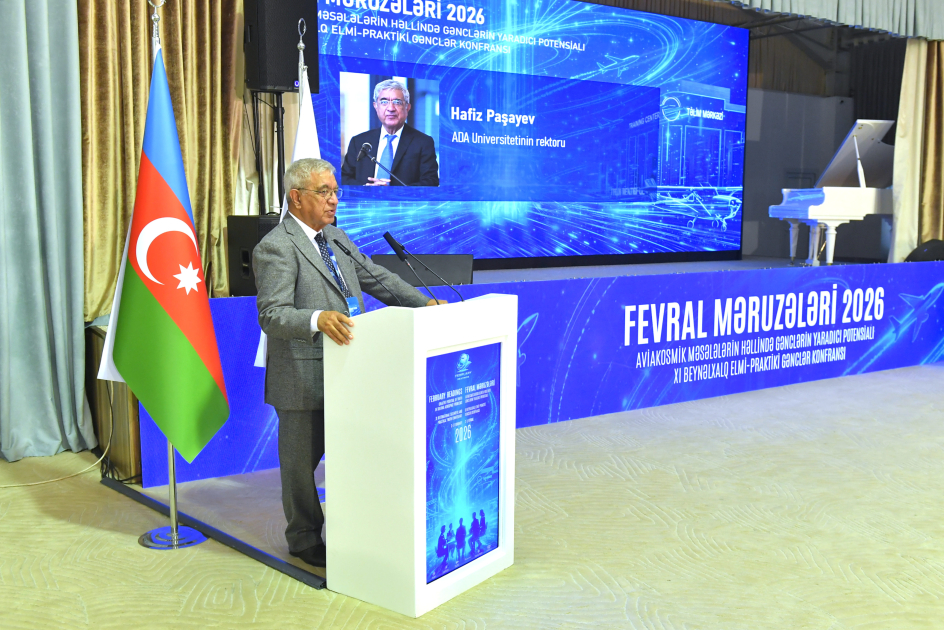 Milli Aviasiya Akademiyasında ənənəvi “Fevral məruzələri” beynəlxalq elmi-praktik gənclər konfransının açılışı olub (FOTO)