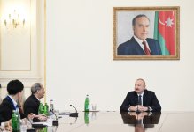 Prezident İlham Əliyev ABŞ Ticarət Palatasının nümayəndə heyətini qəbul edib (FOTO)