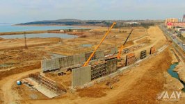 İki magistralı birləşdirən yeni nəqliyyat arteriyası (FOTO)