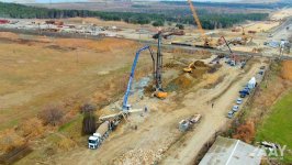 İki magistralı birləşdirən yeni nəqliyyat arteriyası (FOTO)