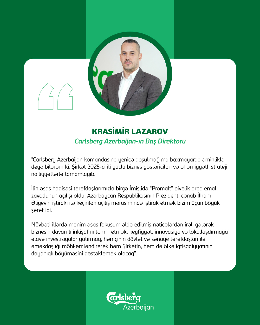 Carlsberg Azerbaijan 2025-ci ili yüksək göstəricilərlə başa vurub (FOTO)