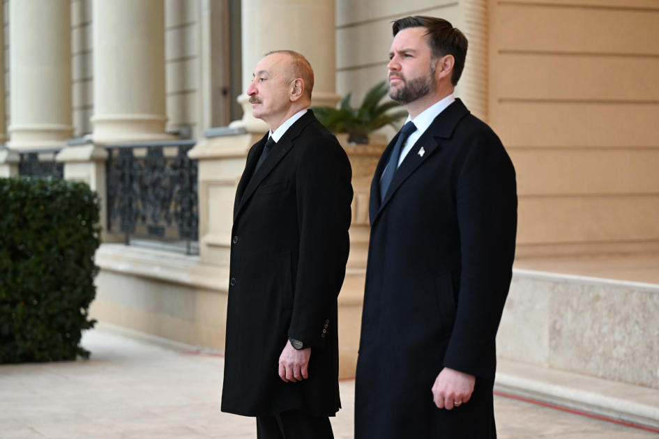 Bakıda Amerika Birləşmiş Ştatlarının Vitse-prezidentinin rəsmi qarşılanma mərasimi olub (FOTO)