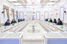 Milli Məclisin sədri Ərəb Parlamentinin prezidenti ilə görüşdü (FOTO)