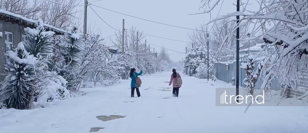 Ağdamda qarın hündürlüyü 15 santimetri keçdi (FOTO)